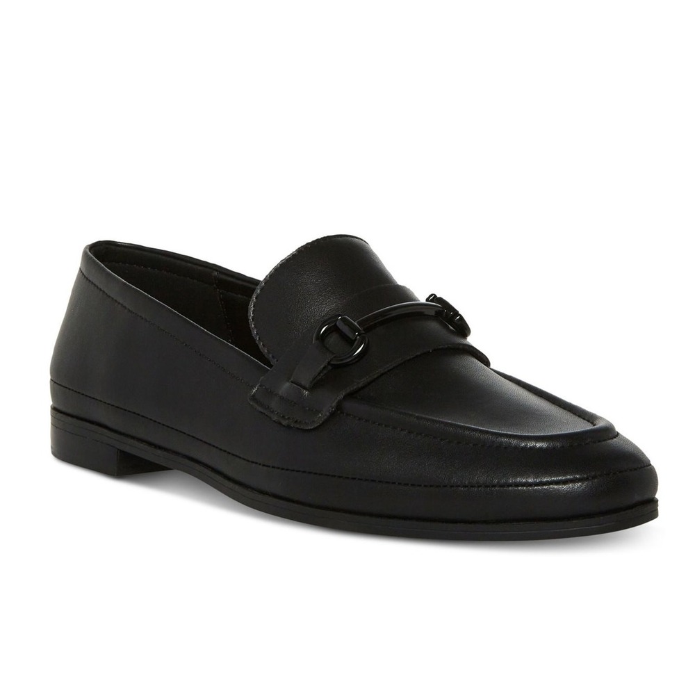 NEW Aqua‎ College Women's Bossy Waterproof Leather Slip On Loafer Size 6.5 Black